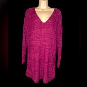 Eddie Bauer sweater V neck tunic top